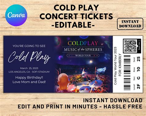 Coldplay Tickets .